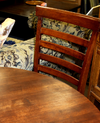 Exotic Indonesian Wood Round Table & Chairs