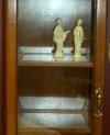 Wood Curio with top light