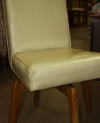 Small White Leather Chair