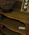 Antique Rattan Shelf table