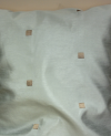 Seafoam silk-like w/embroidered squares